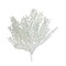 22"H White Glitter Cedar Bush – Artificial Winter Greenery for Christmas Designs-86136WT